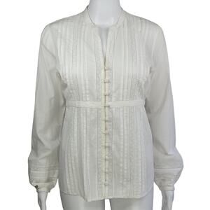 a.n.a Cotton Peasant Top Size Small